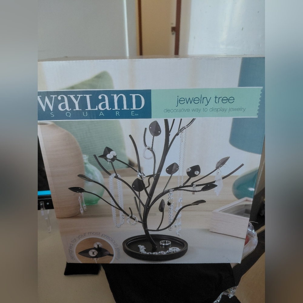 Black Jewelry Tree Stand